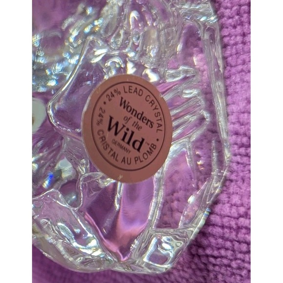 Princess House Vintage Sea Lion Wonders of the Wild 24% Crystal Glass Germany - Picture 6 of 6